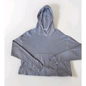 Standard James Perse Women's Size 1 Pullover Hoodie Blue 100% Supima Cotton